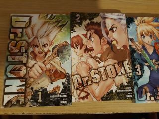 Dr.  Stone (vol.  1 - 4) English Manga Set