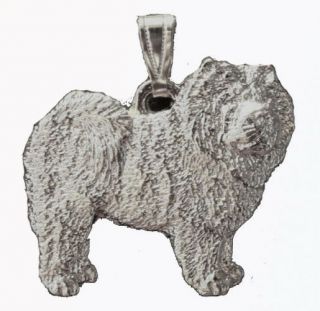Chow Pendant Dog Harris Fine Pewter Made In Usa Jewelry
