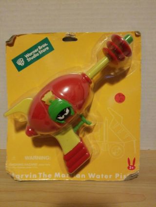 Rare Vintage Marvin The Martian Water Pistol Ray Gun 1999 Warner Brothers
