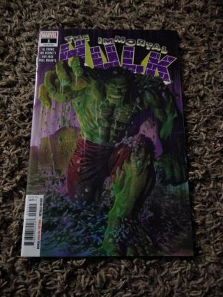 Immortal Hulk 1 1st Print Marvel Comics 2018 Hard To Find Nm