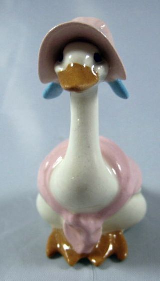 Hagen Renaker Miniature Made In America Mother Goose Pink Style Two