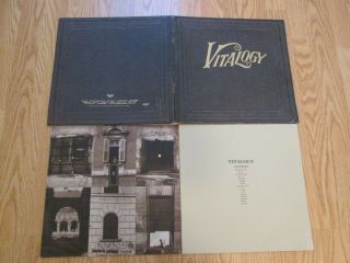 Pearl Jam Vitalogy Lp - 1994 Rare With Book