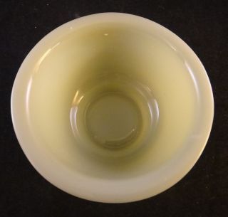 Antique Chinese Peking glass bowl in a celadon Jade color.  Late Qing dyn.  c. 2
