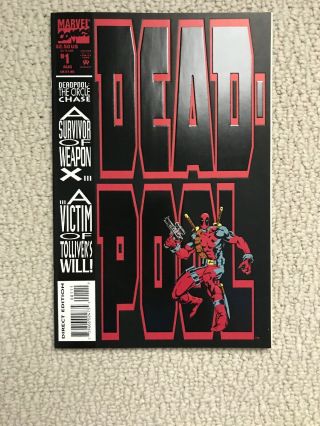 Deadpool The Circle Chase 1 (1993 Marvel Comic Book) 1st Deadpool Solo Series 2