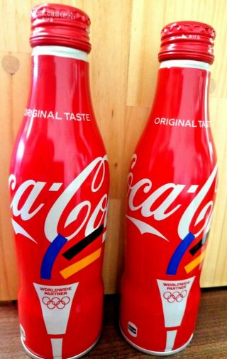 2 Aluminium Bottle Full Coca Cola Coke Tokyo 2020 Olympic Rar Japan