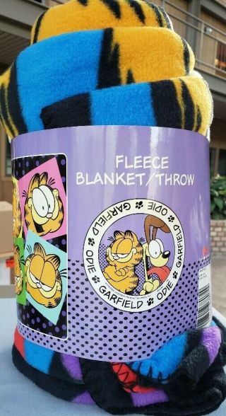 Garfield Fleece Blanket/throw.  Archives At Paws Inc.