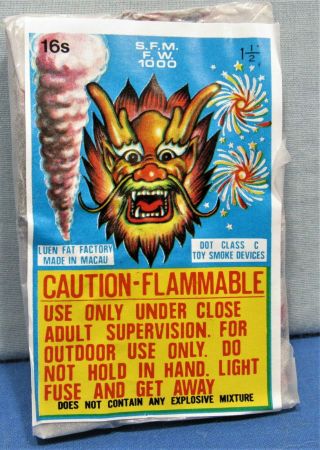 1950’s Firecracker Labels 2 Different Packs Dragon & Missile Fake Firecrackers 3