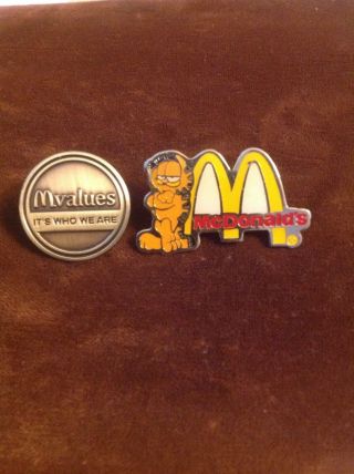 Mc Donalds Garfield Pin And M Values Pin