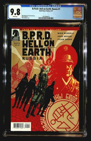 B.  P.  R.  D.  Hell On Earth: Russia 1 Cgc 9.  8 Mike Mignola Tyler Crook Dave Johnson