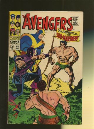 Avengers 40 Fn 6.  0 1 Book Suddenly The Sub - Mariner By Roy Thomas & Don Heck