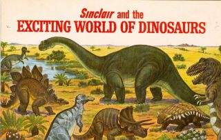 " Sinclair And The Exciting World Of Dinosaurs " Booklet (1967)