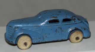 Vintage Slush Cast Car - Blue - 3 " Long