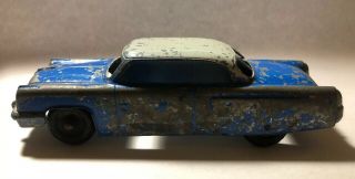 Vintage 1953 Lincoln Tootsietoy Capri Metal Toy Car - Blue W/ White Top