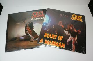 Ozzy Osbourne Diary Of A Madman And Blizzard Of Ozz 1981 Jet Lp Records