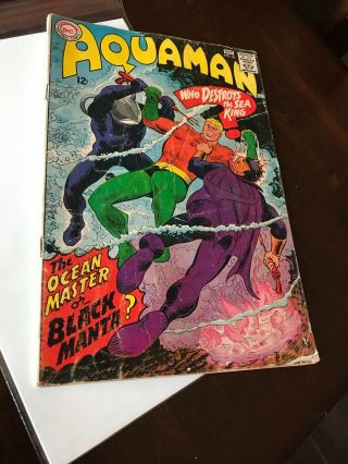 Aquaman 35 1967 1st Appearance Of Black Manta Key Dc Comics Silver Age