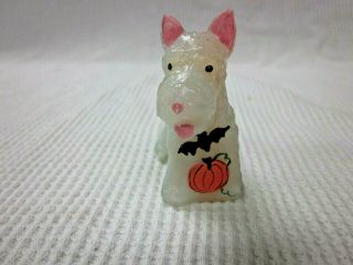 Boyd Art Glass Scottie Scottish Terrier Dog Halloween Pumpkin B Newton
