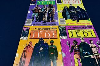 Marvel Return Of The Jedi Complete Set Of 1 - 4 Comic Books 1983 -