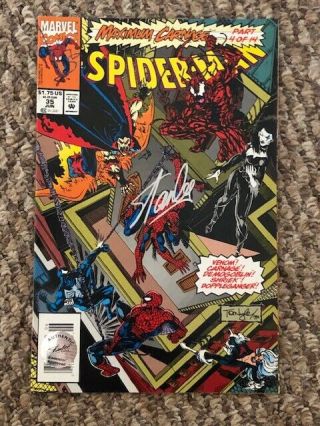 Stan Lee Marvel Signed Spiderman 35 Jun Comic Excelsior Hologram Auto