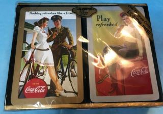 Coca - Cola Playing Cards - - - Two Decks Congress Cards - - - - - - - - - - - Rp