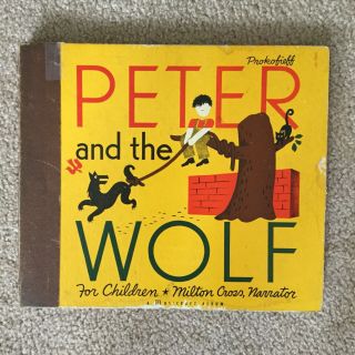 Peter And The Wolf For Children Milton Cross Musicraft 4 Record 78 Rpm Shellac