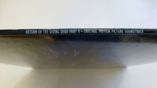 RETURN OF THE LIVING DEAD PART II.  1988 LP.  Unplayed.  ISTA 17 8