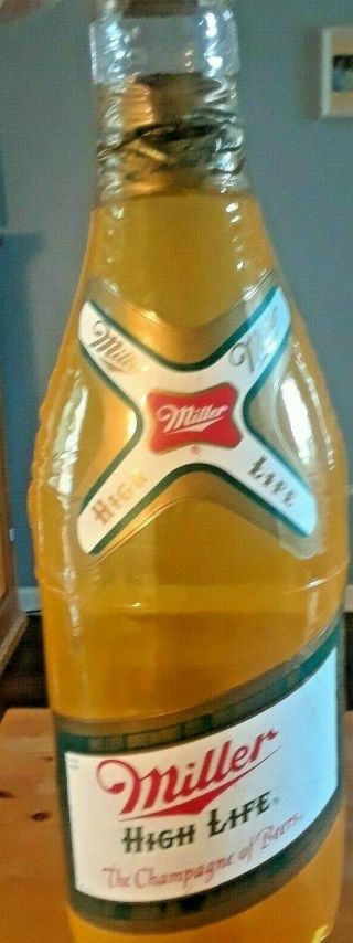 Inflatable Miller High Life Bottle - Blow Up Beer Advertising Promo Ad Man Cave
