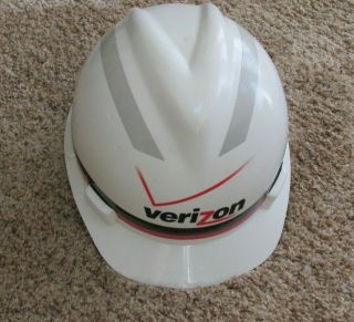 Verizon Safari Full Brim Telephone Lineman Hard Hat Helmet 5