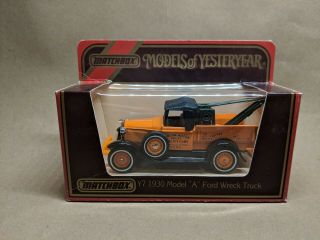 Matchbox Models Of Yesteryears Y - 7 1930 Model A Ford Wreck Truck Arlow
