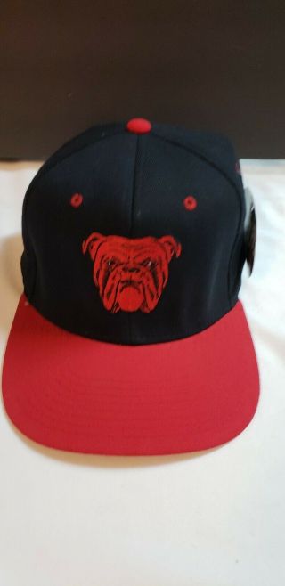 Vintage Red Dog Beer Hat Cap Snapback Flexfit Black/red Pre - Owned W/tags