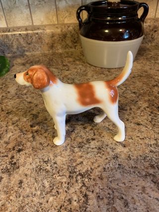 Vintage Sylvac England Ceramic Porcelain Hound Dog Figurine