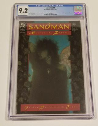 Sandman 8 Cgc 9.  2 1st Appearance Death Below Gpa Not Pressed (1989,  Dc)