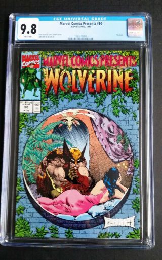 Marvel Comics Presents 90 Cgc 9.  8 Wolverine/cable & Ghost Rider Stories 1991