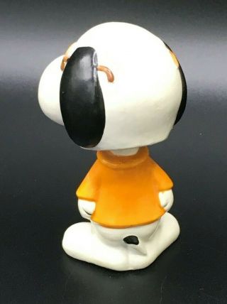 Vintage Snoopy Bobble Head Bobblehead Peanuts Joe Cool Nodder Figurine 1966 Wood 2
