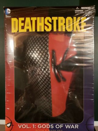 Dc Comics Deathstroke Book And Mask Set,  Gods Of War Mask Only Arrow