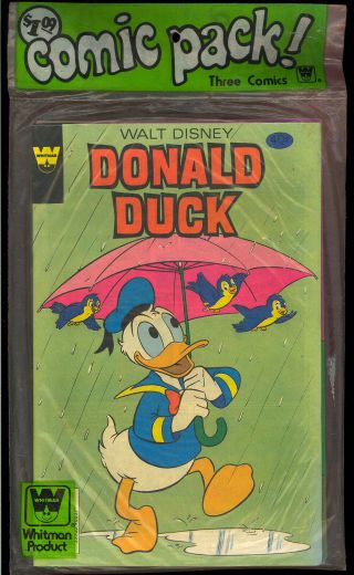 Donald Duck,  Mickey Mouse Rare Whitman Comic Pack Disney 1980 Vf,