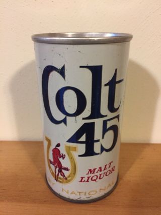 Colt 45 Malt Liquor Zip Top Beer Can,  National Brewing Co.  Of Mi,  Detroit Mi