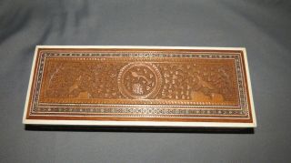 An Antique Early 20th Century Anglo Indian Sandalwood Box