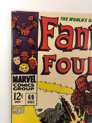 The Fantastic Four 69 Marvel Comics 1967 Jack Kirby FN,  Stan Lee 2