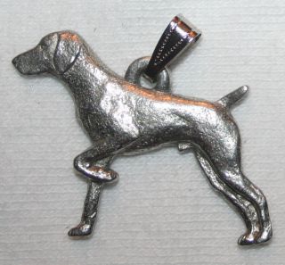 German Shorthair Pointer Dog Harris Fine Pewter Pendant Jewelry Usa Made