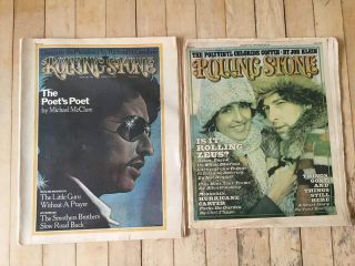 Bob Dylan - 2 Rolling Stone Magazines - Mid - 1970 