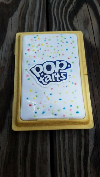 Kellogg Pop Tarts Pastry Sprinkles Shaped Case Container Holder Plastic 2004