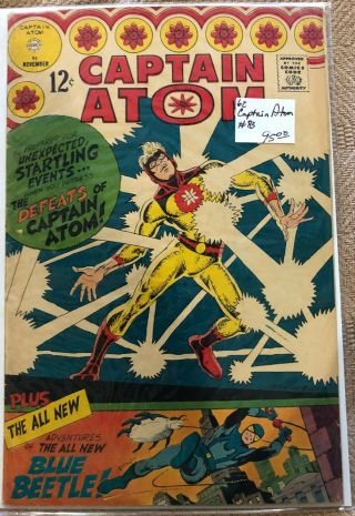 Captain Atom 83 - Fn 5.  0 - 1st Blue Beetle Charlton Comic Look