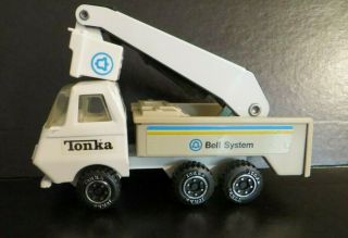 Vintage Tonka Toy Bell Telephone System Metal Bucket Truck