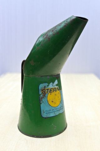Vintage Dated 1962 Stern Oil Co Scarce Quart Pourer Measure - Garage Forecourt
