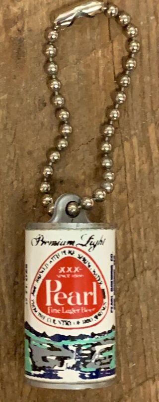 1985 Pearl Beer Can Keychain 2 Inch