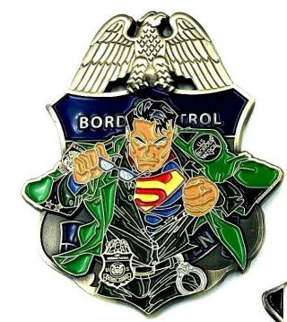 U.  S.  Border Patrol Superman Hero Green Lives Matter Challenge Coin