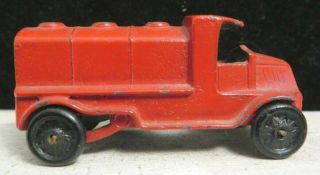 Vintage Tootsietoy Miniature 2 1/4 " 105 Red Mack Truck Shape