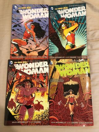 Wonder Woman Tpb Vol.  1 - 2,  Hc Vol.  3 - 4,  Azzarello,  Chiang,  Dc,  The 52
