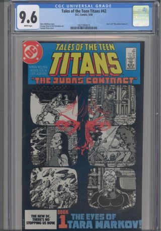Tales Of The Teen Titans 42 Cgc 9.  6 1983 Dc Part 1 Judas Contract : Frame