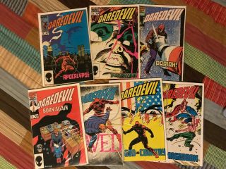 Daredevil 227 - 233 Frank Miller Born Again Storyline Marvel 1986